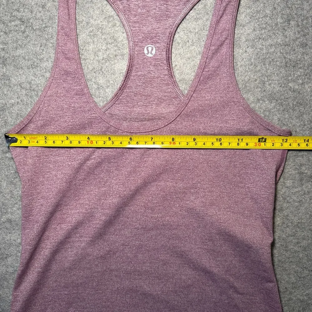 Lululemon Women’s Tank Top 6 Heathered Purple Sleeveless Racerback Athletic